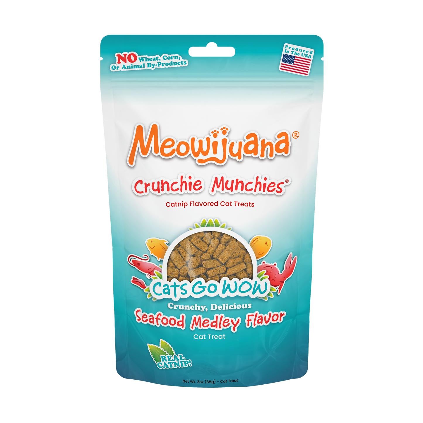 Meowijuana Crunchie Munchies Seafood