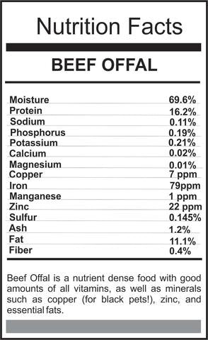 Carnivora Prairie Fed Offal Diet