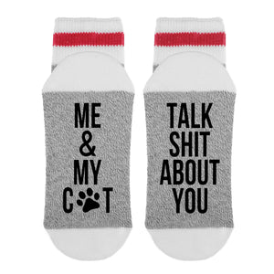 Me and my cat talk shit about you Socks